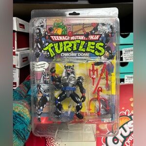 Vintage 1991 Teenage Mutant Ninja Turtles Chrome Dome Action Figure